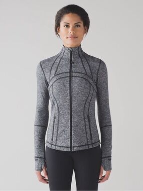 Lululemon Define Jacket- Heathered Black - Size 8